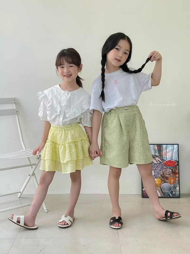 a-Market - Korean Children Fashion - #magicofchildhood - Short Sleeves Top Bottom Set - 11