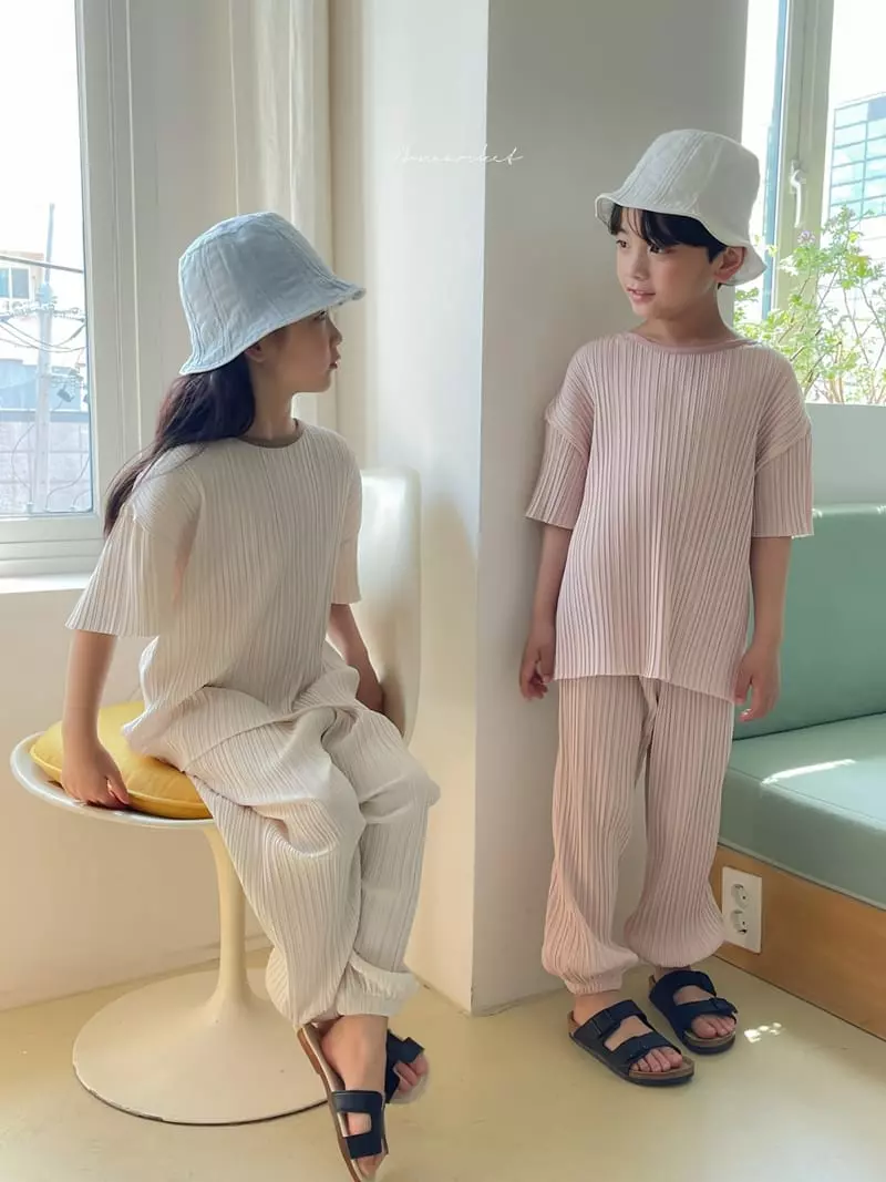 a-Market - Korean Children Fashion - #magicofchildhood - Pleats Top Bottom Set - 12