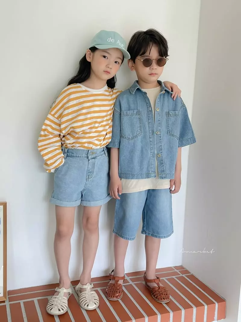 a-Market - Korean Children Fashion - #minifashionista - Semi Crop Shirt - 5