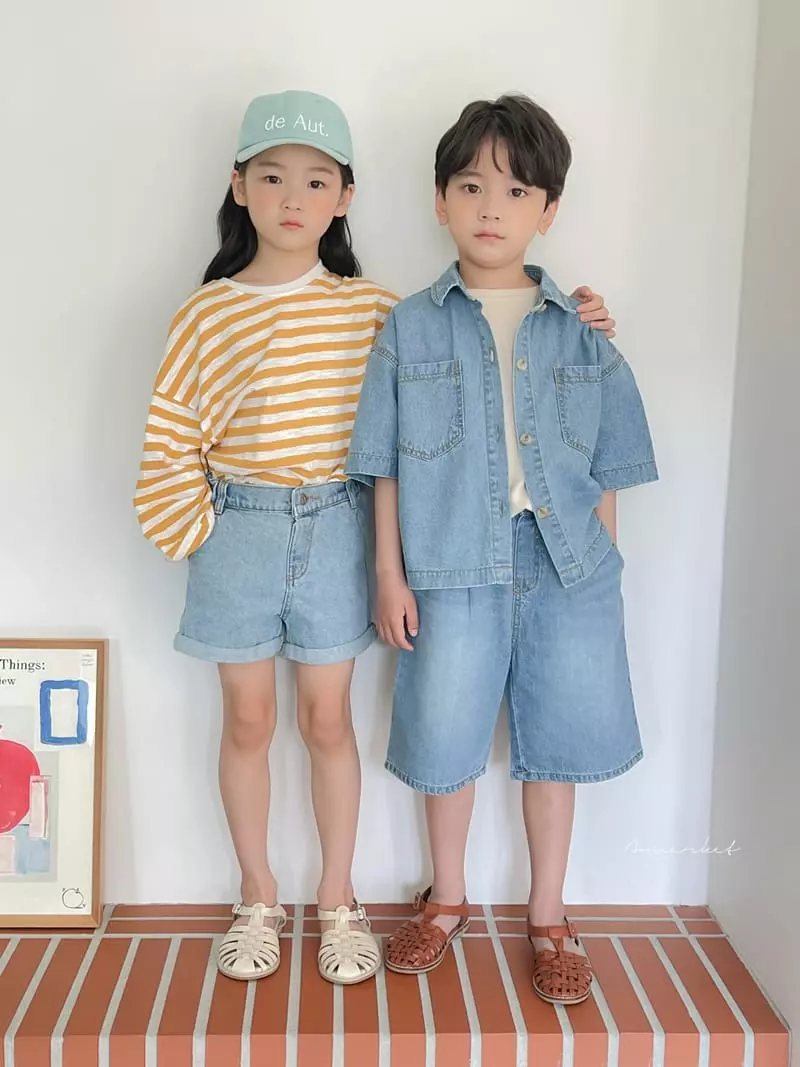 a-Market - Korean Children Fashion - #prettylittlegirls - Semi Crop Shirt - 6