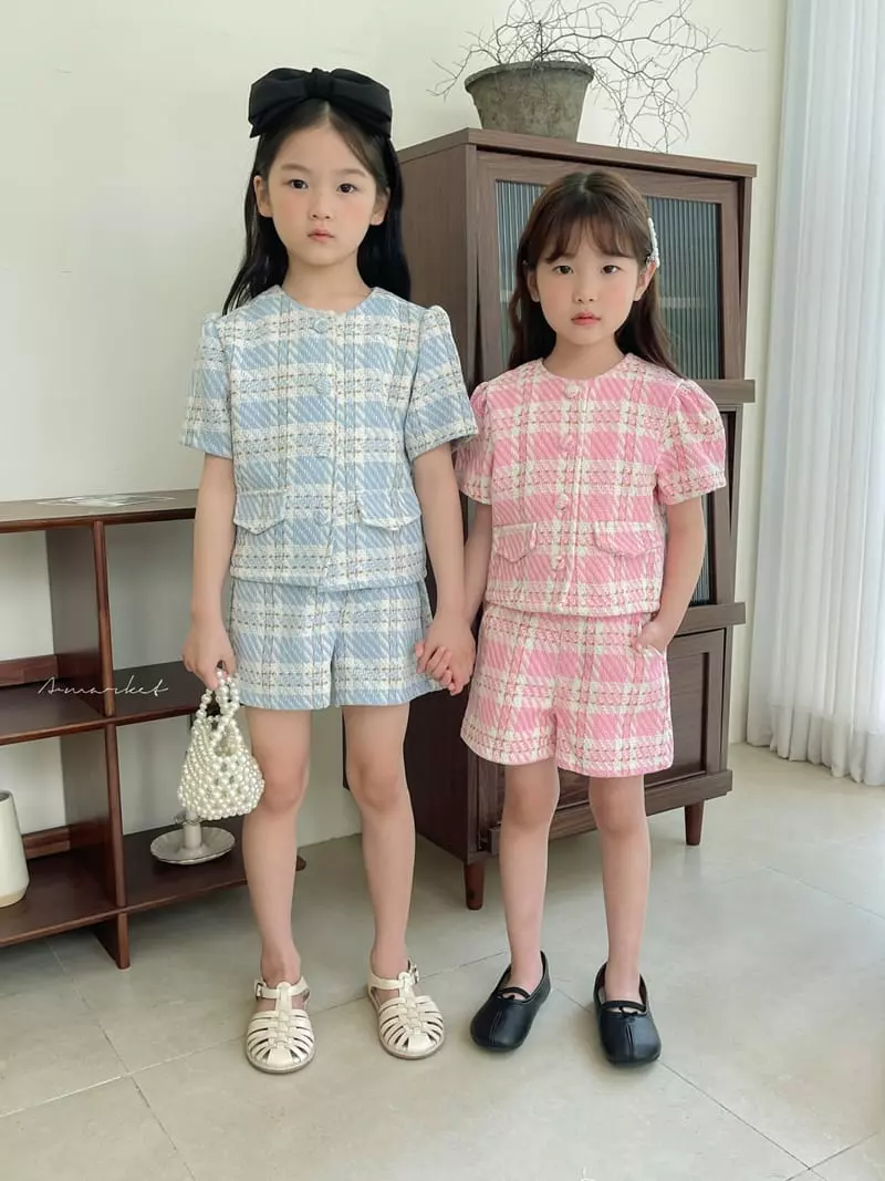 a-Market - Korean Children Fashion - #prettylittlegirls - Check Twid Pants - 3