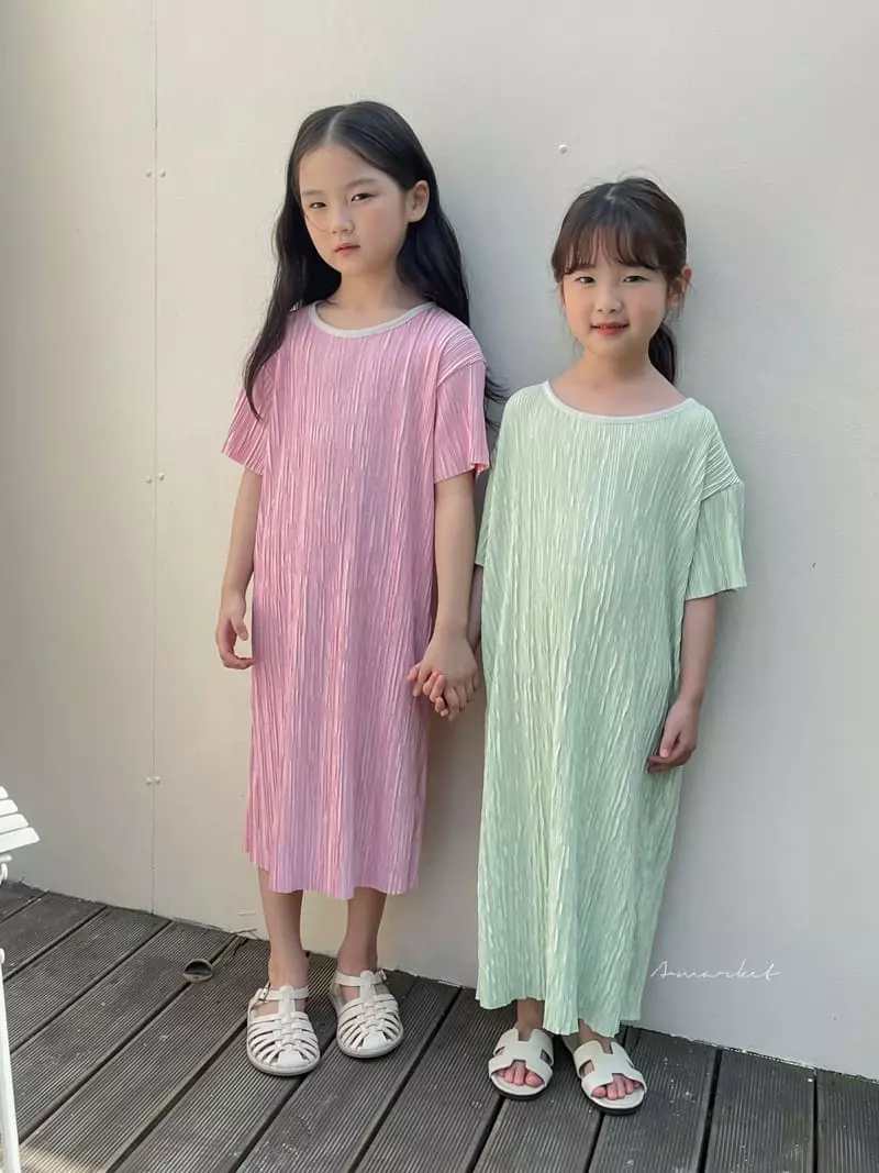 a-Market - Korean Children Fashion - #prettylittlegirls - Pleats One-piece