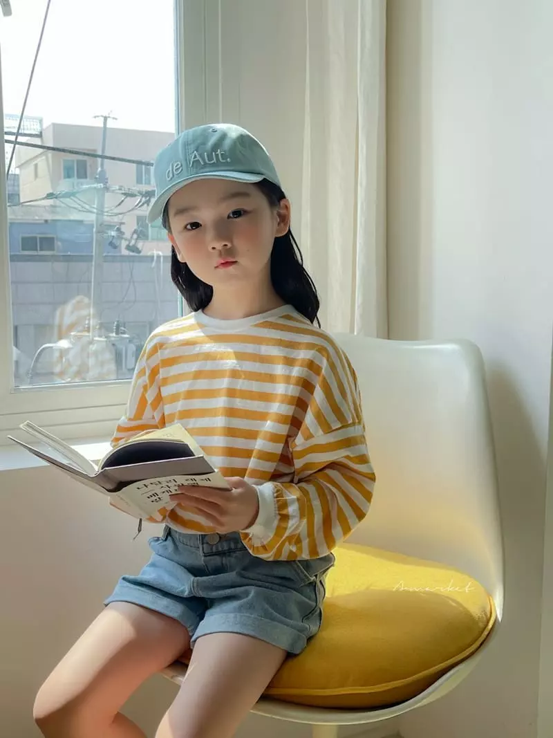 a-Market - Korean Children Fashion - #prettylittlegirls - Pound Stripes Tee - 10