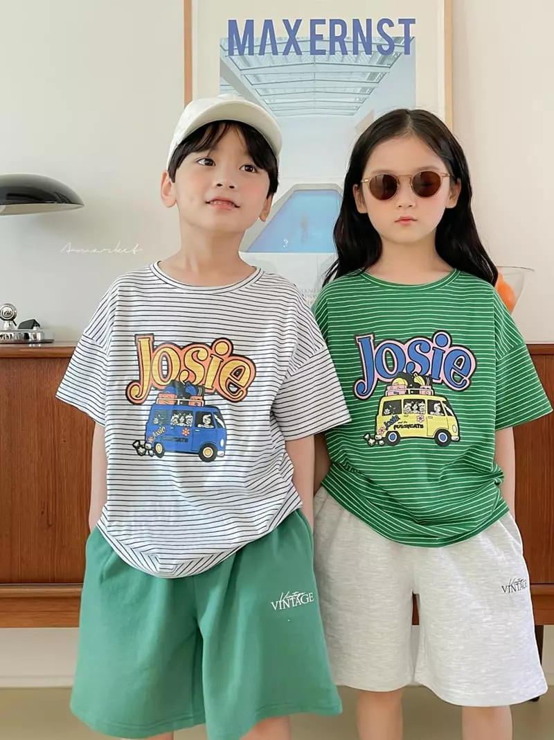 a-Market - Korean Children Fashion - #prettylittlegirls - Joshua Stripes Tee - 8