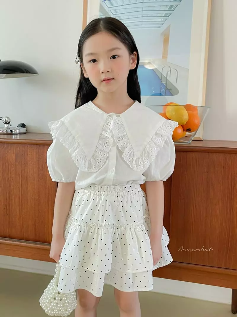 a-Market - Korean Children Fashion - #stylishchildhood - Lace Collar Blouse - 9