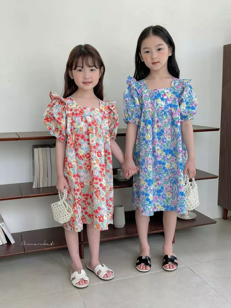 a-Market - Korean Children Fashion - #stylishchildhood - Flower One-piece - 8