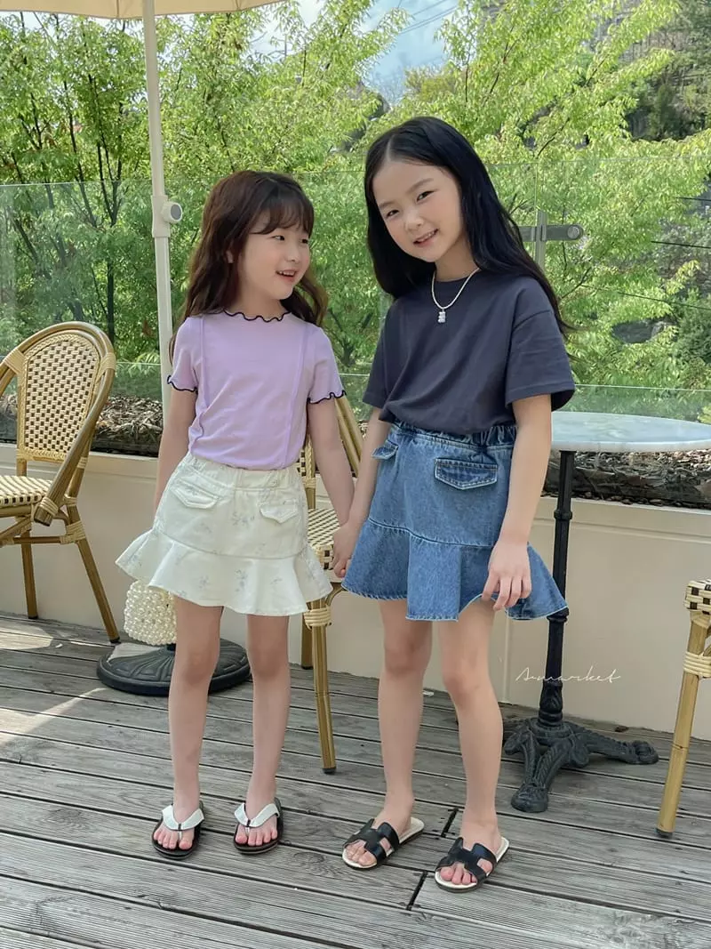 a-Market - Korean Children Fashion - #toddlerclothing - Pocket Whole Skirt - 12
