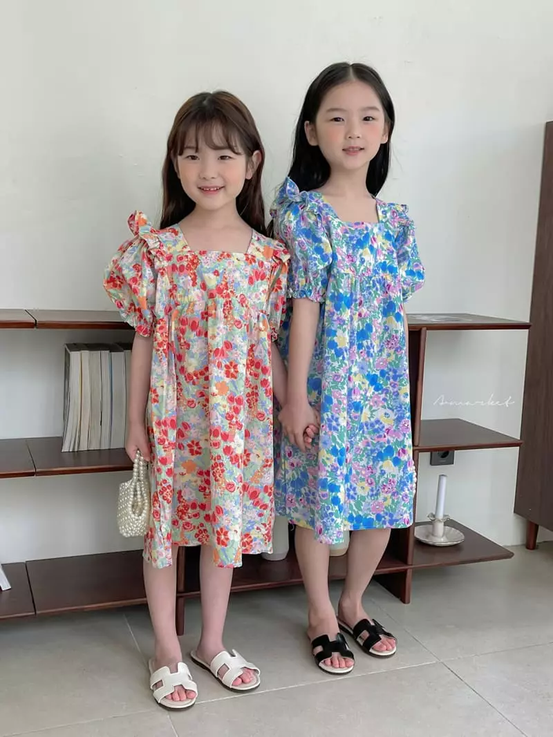 a-Market - Korean Children Fashion - #toddlerclothing - Flower One-piece - 7