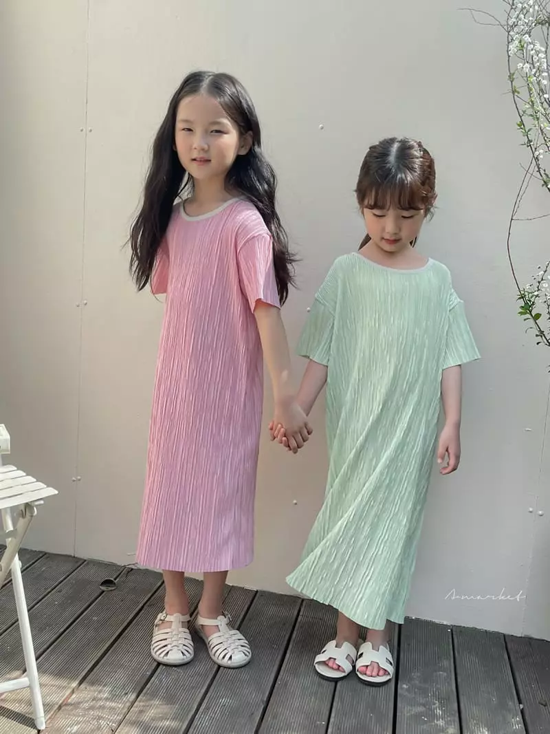 a-Market - Korean Children Fashion - #toddlerclothing - Pleats One-piece - 3