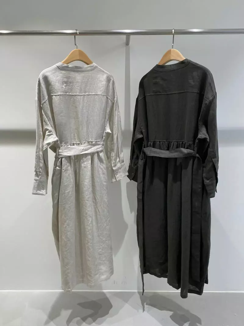 1968 - Korean Women Fashion - #momslook - Round Pintuck One-piece