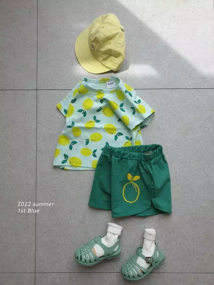 1st Blue - Korean Baby Fashion - #babyfever - Summer Fruit Tee - 4