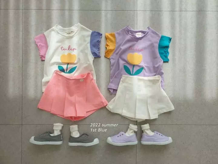 1st Blue - Korean Children Fashion - #Kfashion4kids - Span Wrinkle Shorts