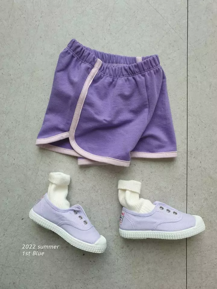 1st Blue - Korean Children Fashion - #Kfashion4kids - Color Piping Shorts - 5