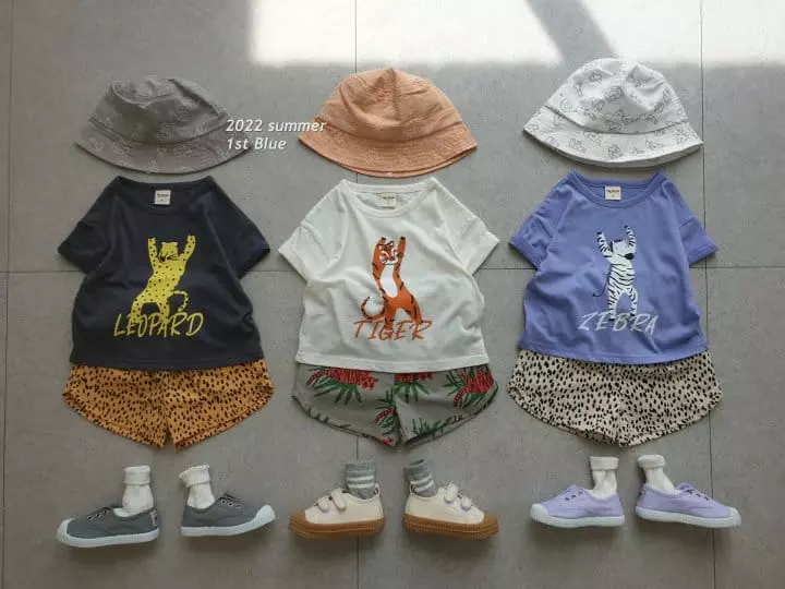 1st Blue - Korean Children Fashion - #childofig - Zoo Shorts - 7