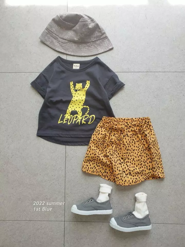 1st Blue - Korean Children Fashion - #kidsshorts - Zoo Tee - 3