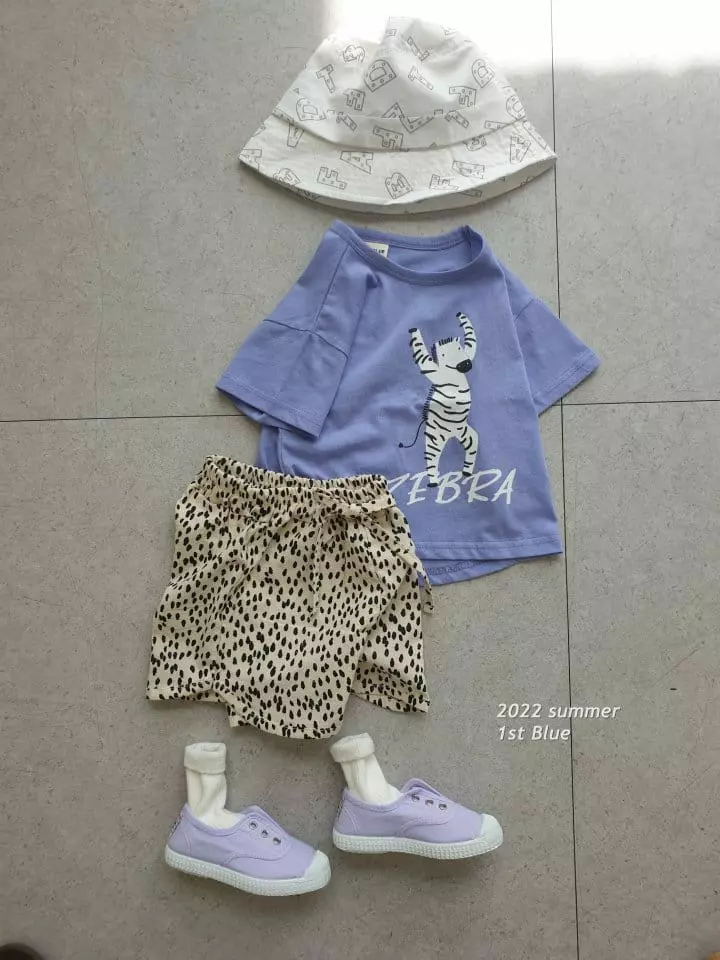1st Blue - Korean Children Fashion - #kidzfashiontrend - Zoo Tee - 5