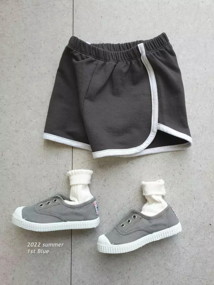 1st Blue - Korean Children Fashion - #kidsstore - Color Piping Shorts - 4