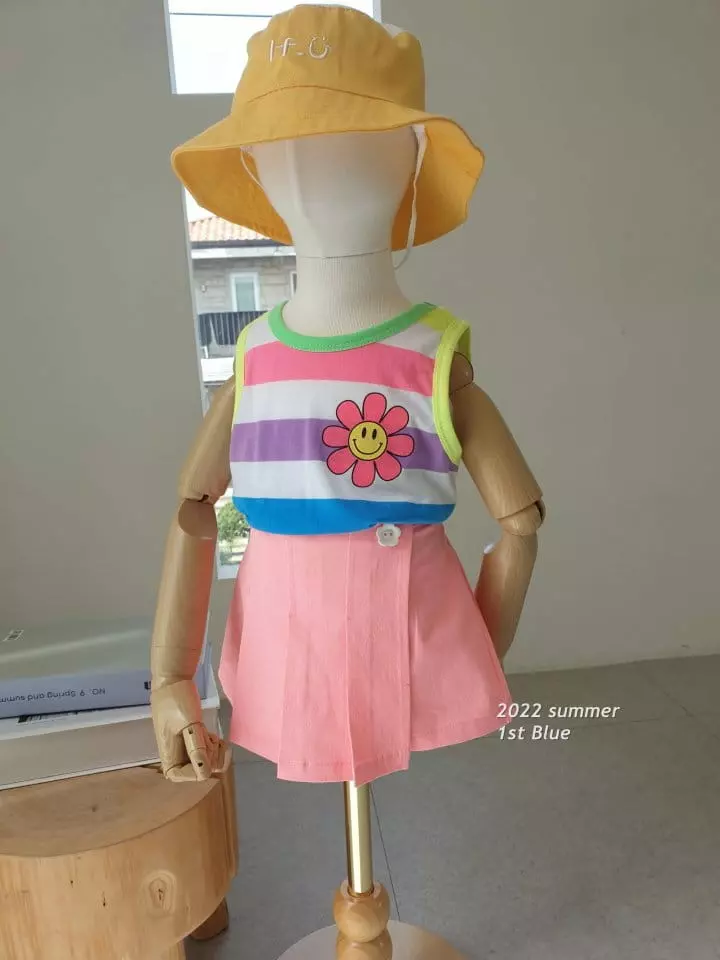 1st Blue - Korean Children Fashion - #magicofchildhood - Rainbow Stripes Tee - 2