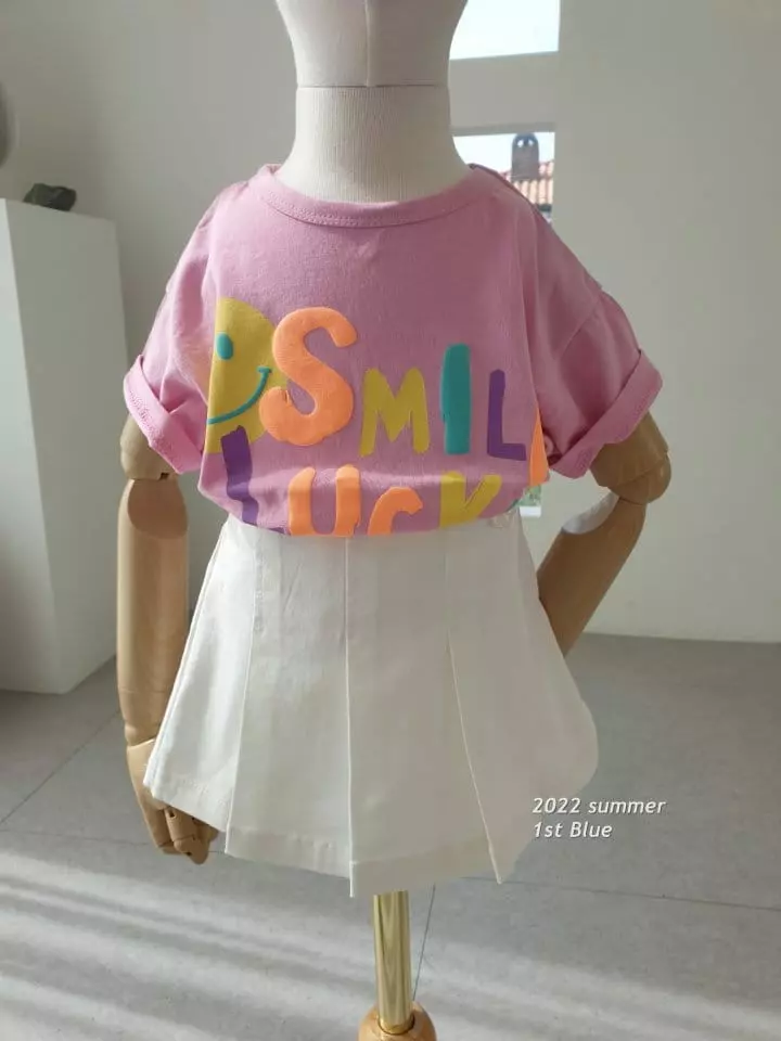1st Blue - Korean Children Fashion - #magicofchildhood - Lucky Smile Tee - 5