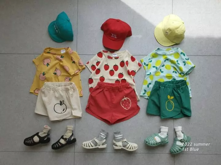 1st Blue - Korean Children Fashion - #minifashionista - Summer Fruit Shorts