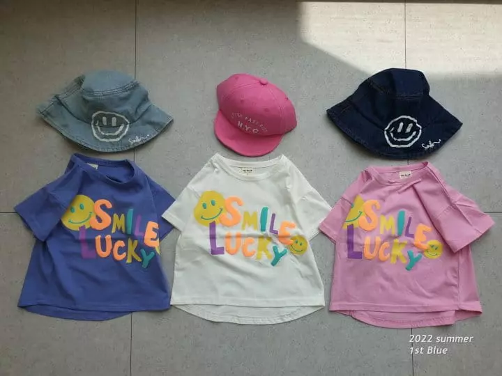 1st Blue - Korean Children Fashion - #minifashionista - Lucky Smile Tee - 6