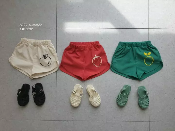 1st Blue - Korean Children Fashion - #stylishchildhood - Summer Fruit Shorts - 5