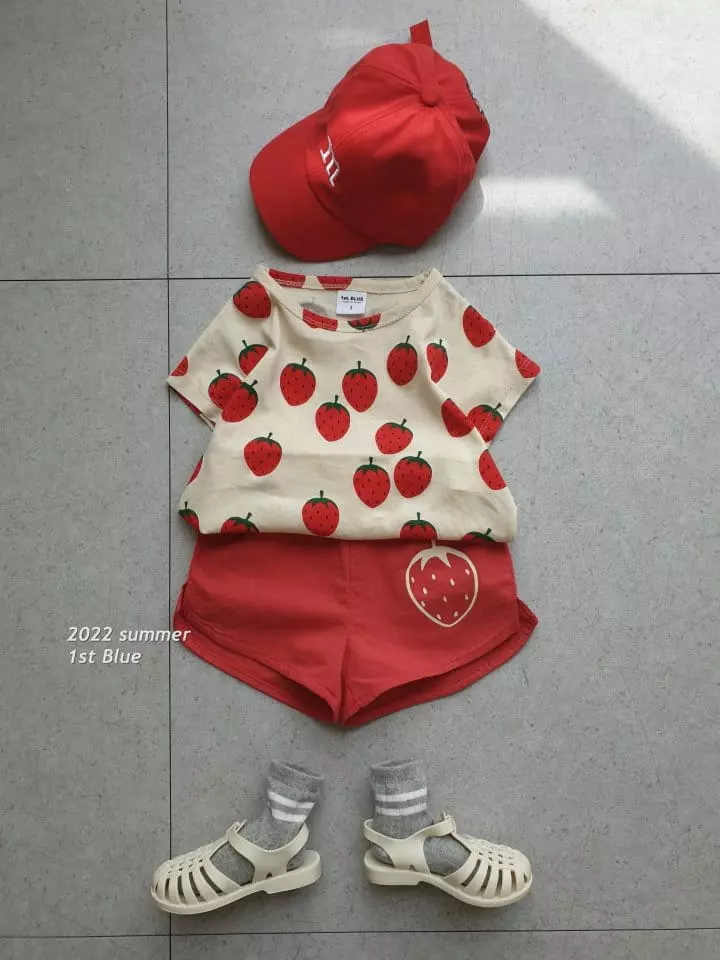 1st Blue - Korean Children Fashion - #todddlerfashion - Summer Fruit Shorts - 3