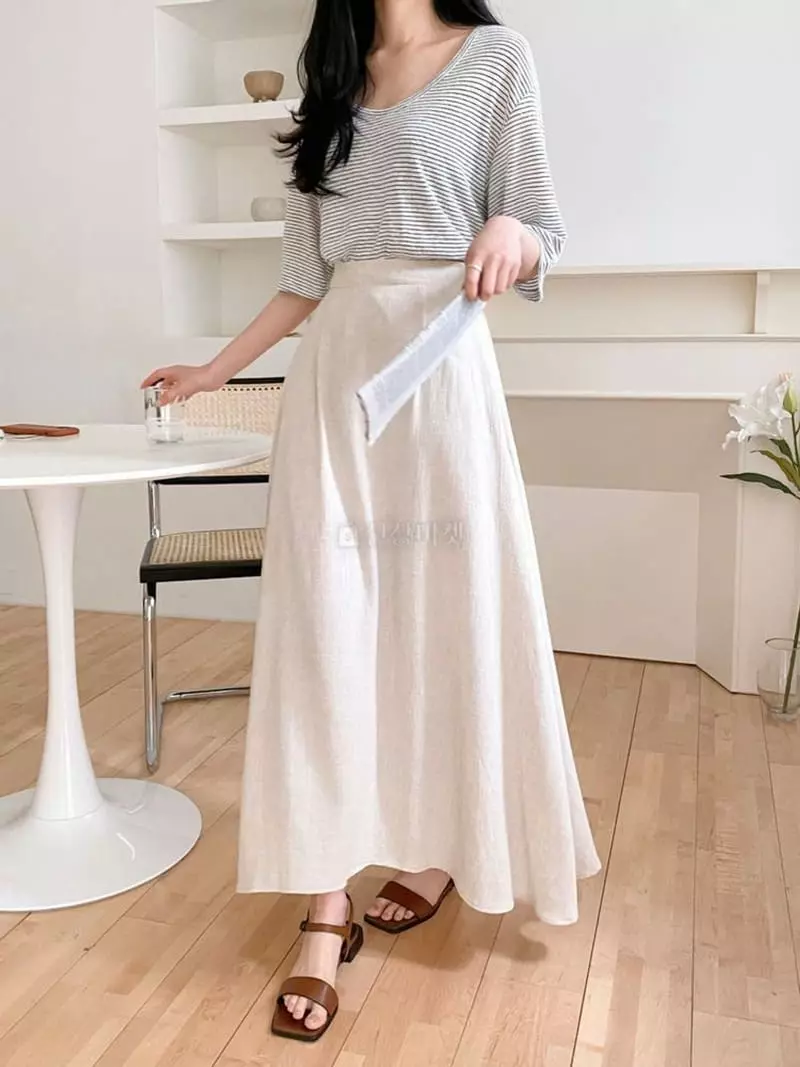 A-Me - Korean Women Fashion - #momslook - Whole Skirt
