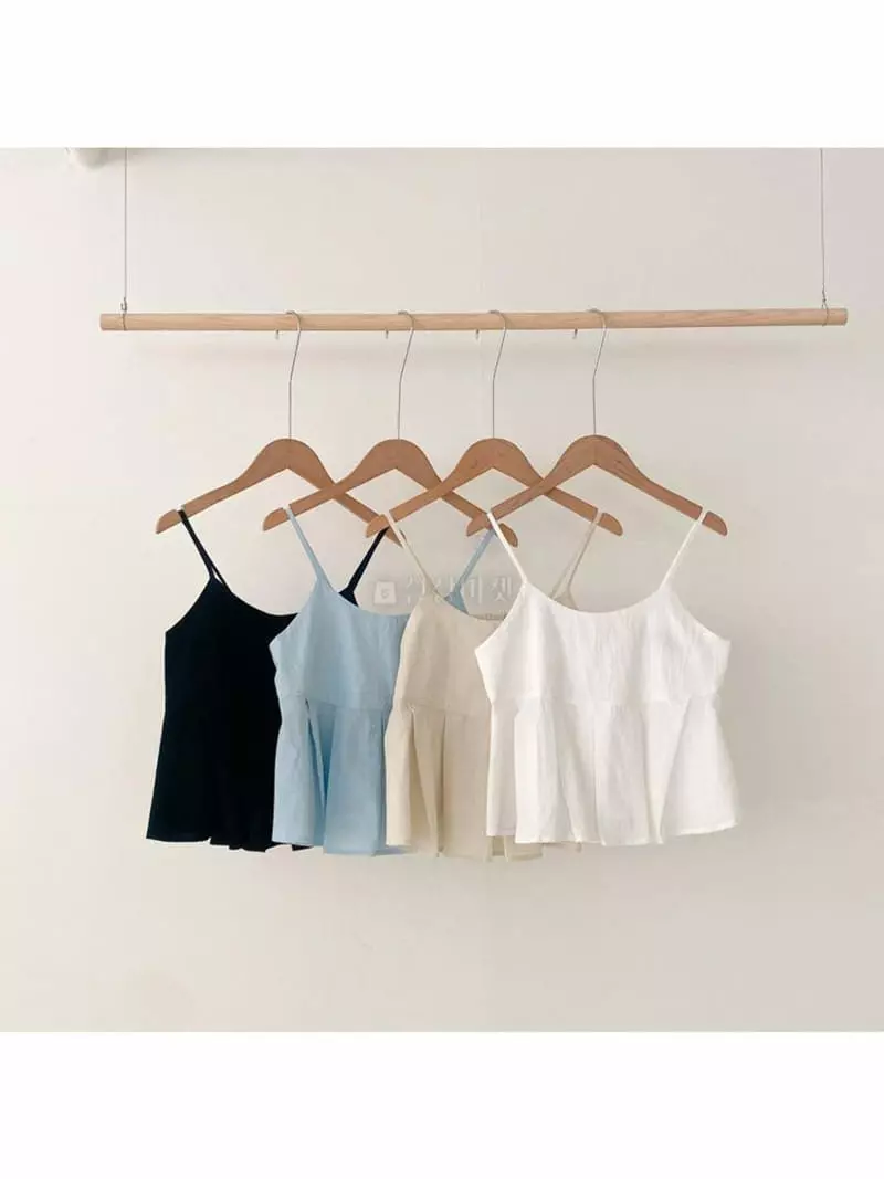 A-Me - Korean Women Fashion - #momslook - Pleats Sleeveless - 9