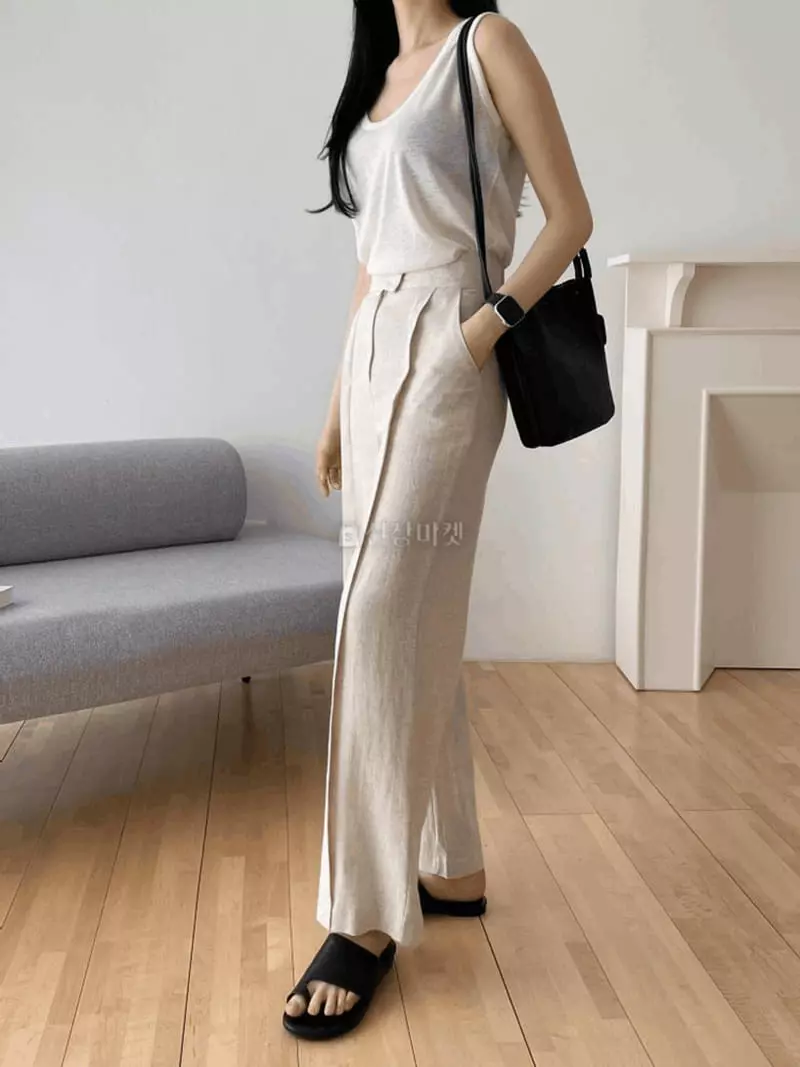 A-Me - Korean Women Fashion - #momslook - Fresh Pants - 6
