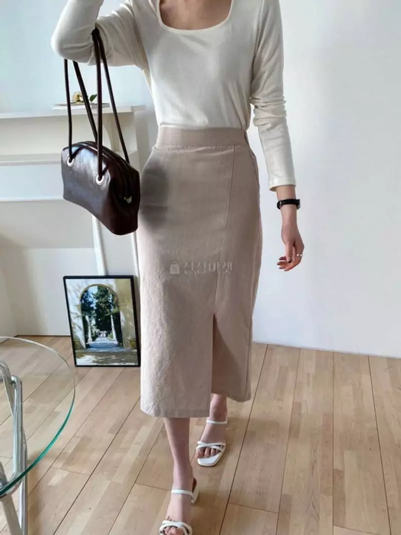 A-Me - Korean Women Fashion - #momslook - Pastel Skirt - 2