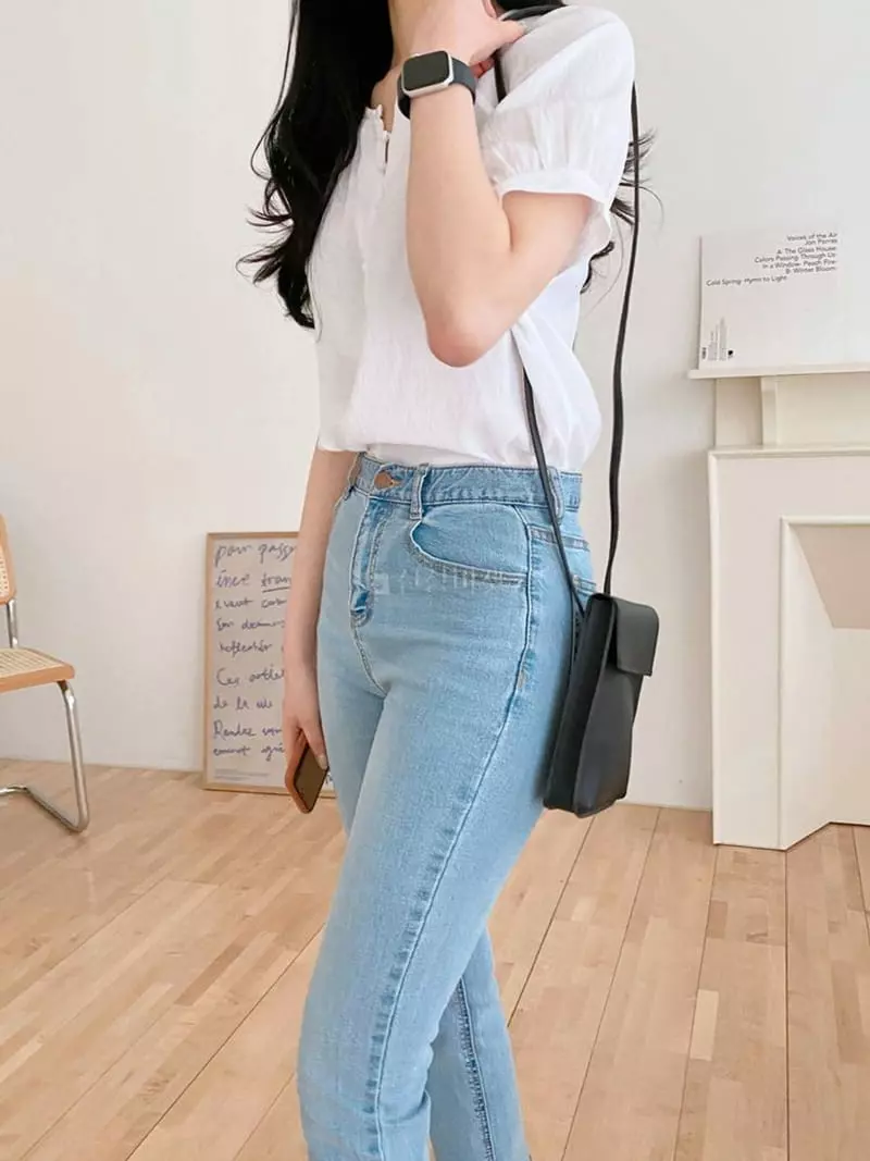 A-Me - Korean Women Fashion - #momslook - Concon Blouse - 3