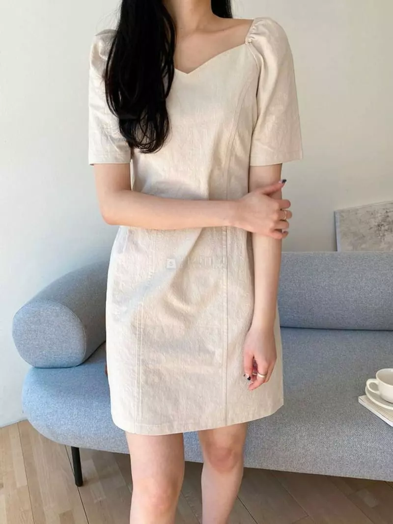 A-Me - Korean Women Fashion - #momslook - Stitch One-piece