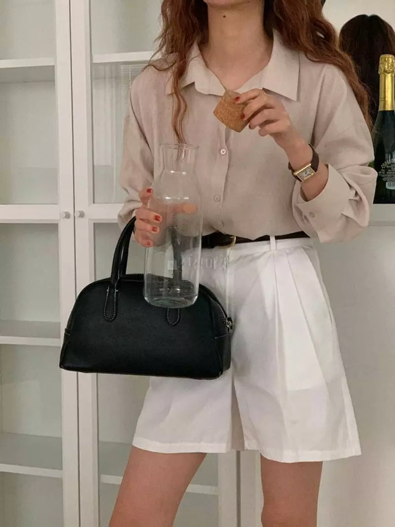 A-Me - Korean Women Fashion - #momslook - Butter Shirt - 2
