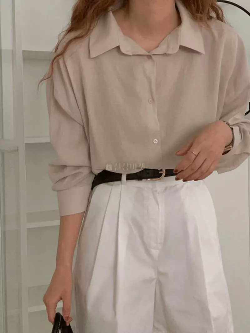 A-Me - Korean Women Fashion - #momslook - Butter Shirt - 8