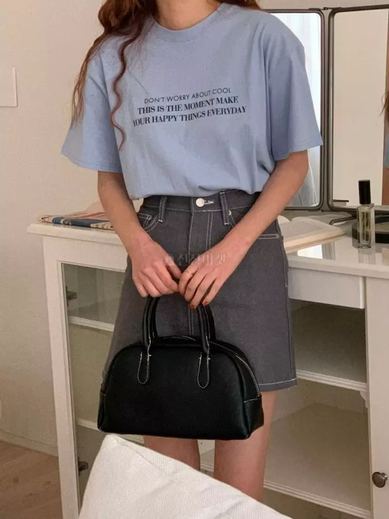 A-Me - Korean Women Fashion - #momslook - Moment Tee