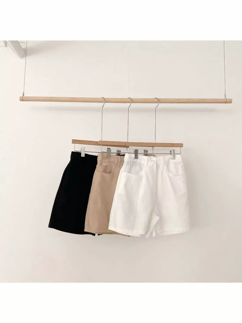 A-Me - Korean Women Fashion - #momslook - Linen Shorts - 9