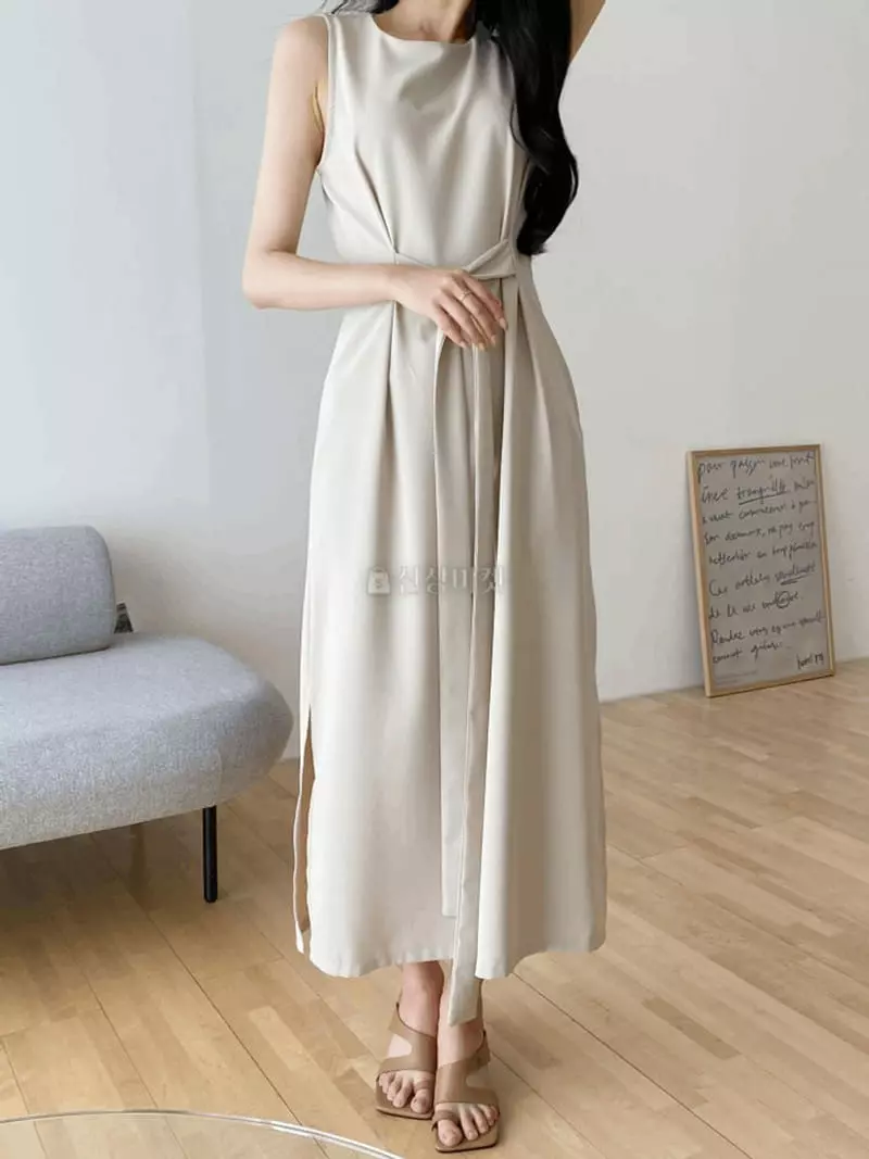 A-Me - Korean Women Fashion - #momslook - Ribbon One-piece