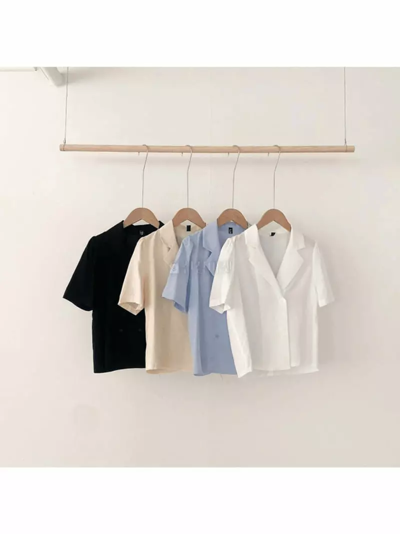 A-Me - Korean Women Fashion - #momslook - Double Blouse - 9