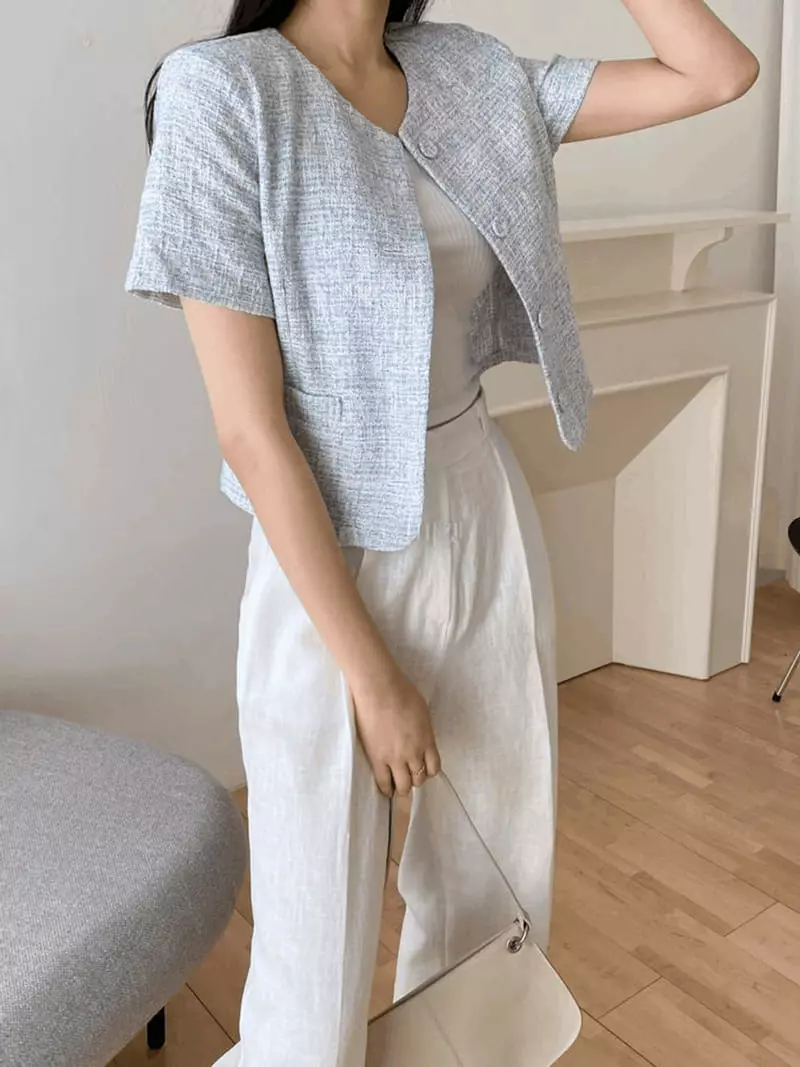 A-Me - Korean Women Fashion - #pursuepretty - Twid Jacket - 10