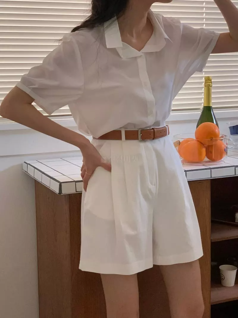 A-Me - Korean Women Fashion - #pursuepretty - Roll Up Blouse - 7