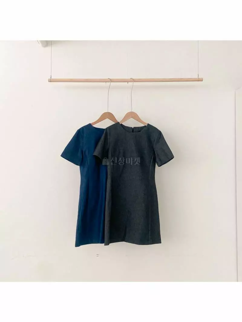 A-Me - Korean Women Fashion - #vintagekidsstyle - Denim One-piece - 4