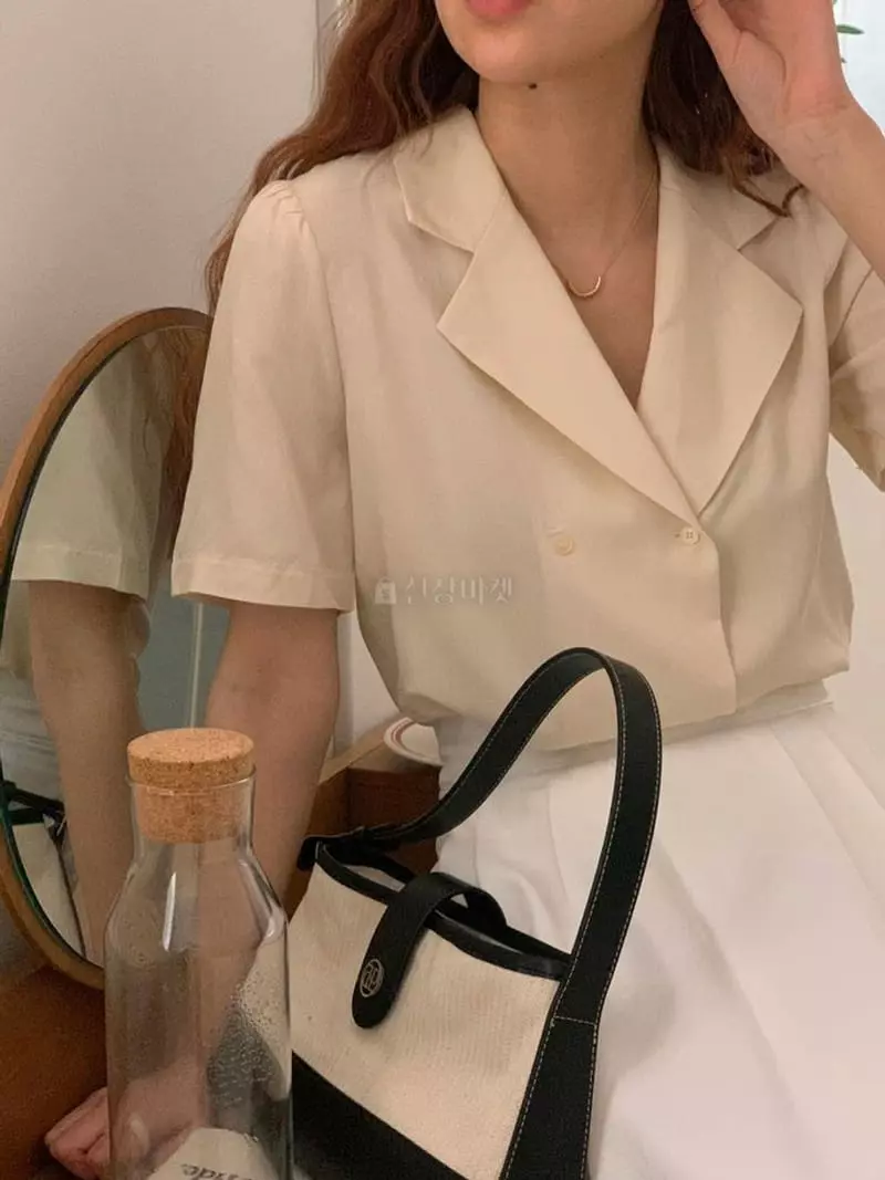 A-Me - Korean Women Fashion - #pursuepretty - Double Blouse - 3