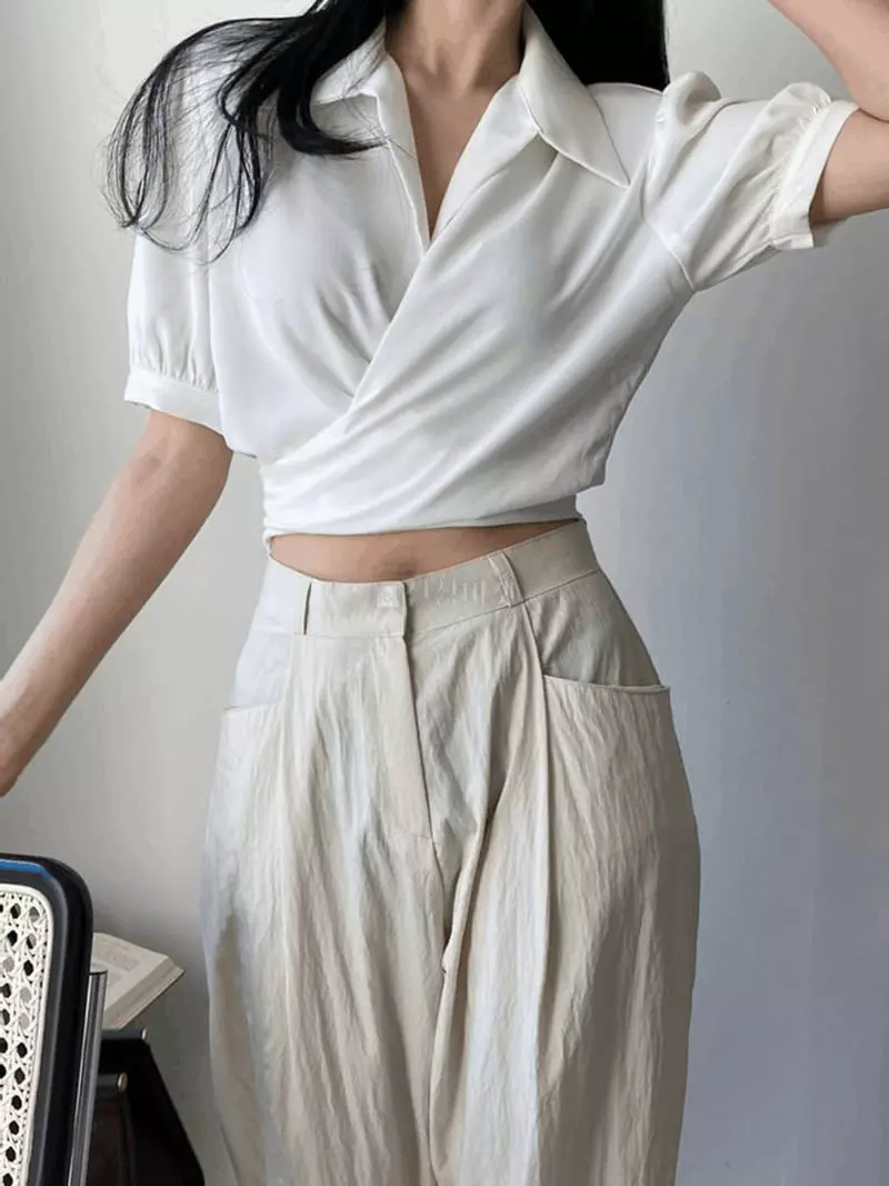 A-Me - Korean Women Fashion - #restrostyle - Coco Blouse - 6