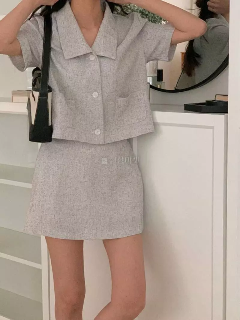 A-Me - Korean Women Fashion - #restrostyle - Eden Top Bottom Set