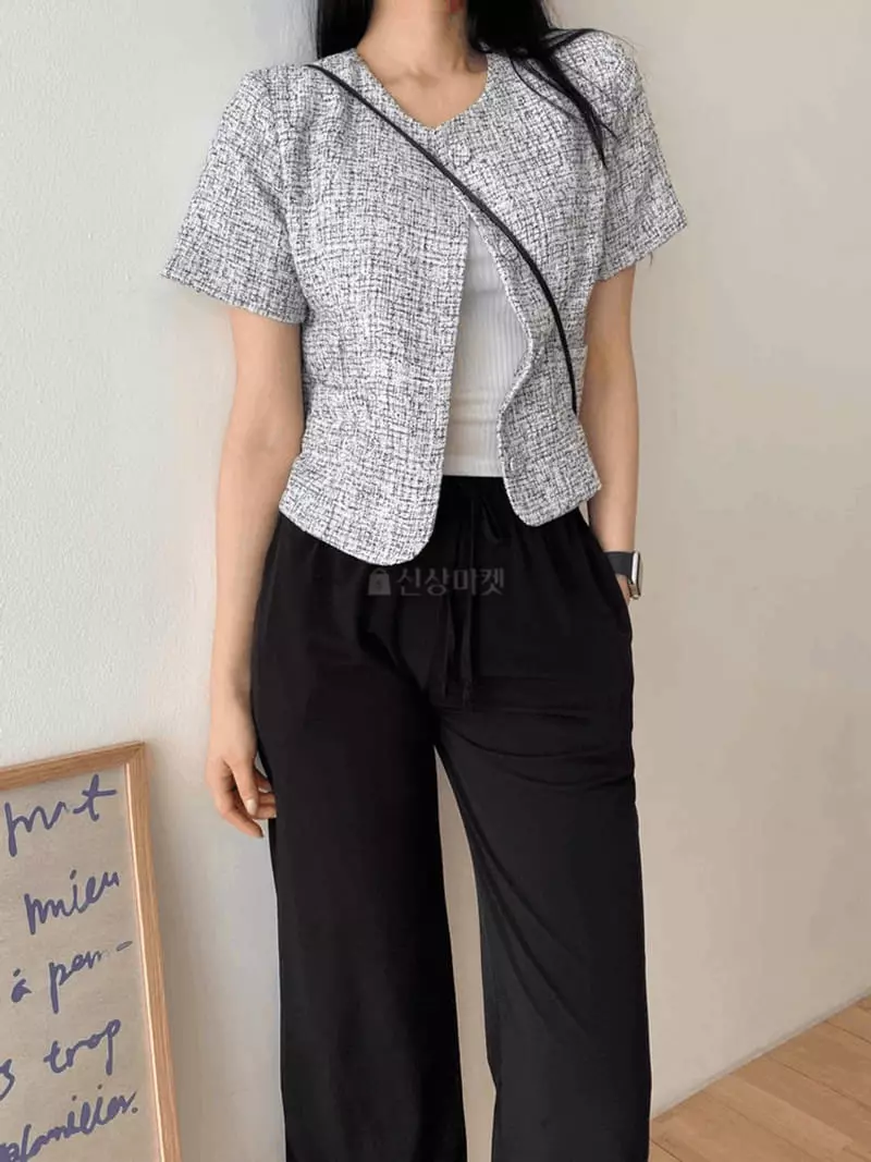 A-Me - Korean Women Fashion - #romanticstyle - Twid Jacket - 12