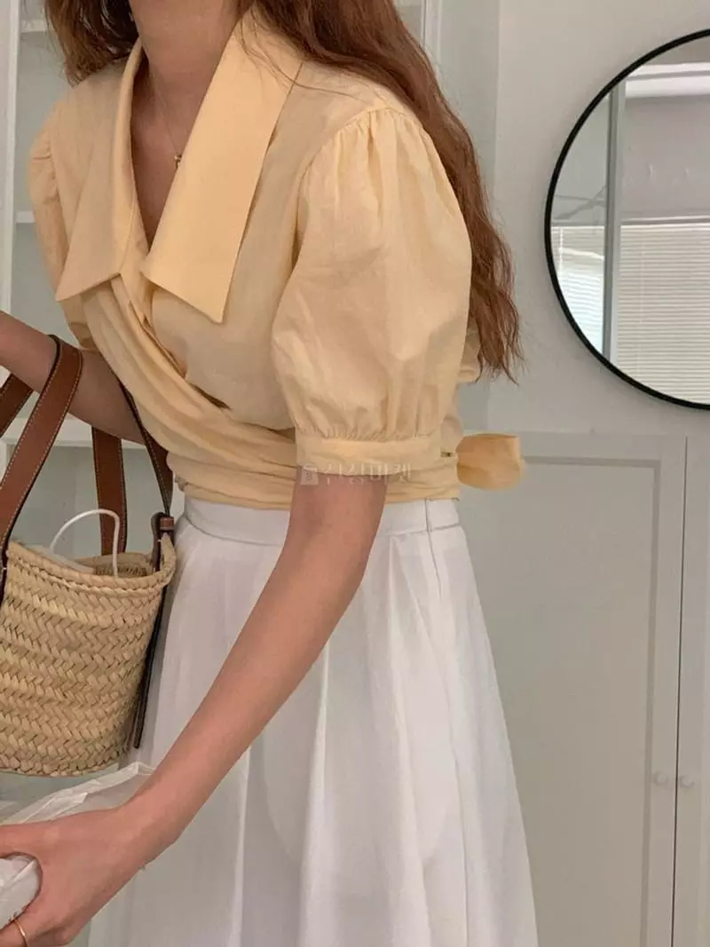 A-Me - Korean Women Fashion - #romanticstyle - Cony Blouse - 6