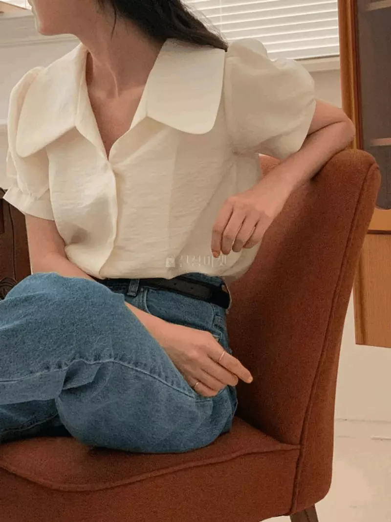 A-Me - Korean Women Fashion - #romanticstyle - Jully Blouse - 5