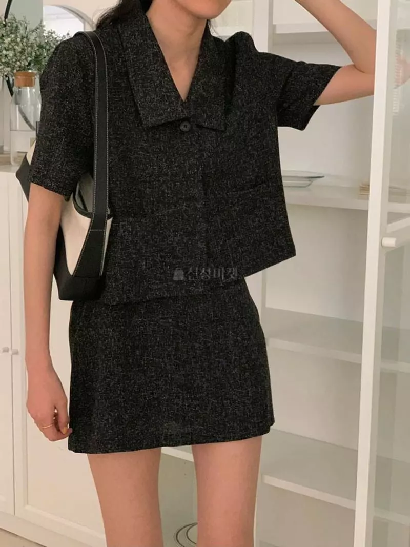 A-Me - Korean Women Fashion - #shopsmall - Eden Top Bottom Set - 3