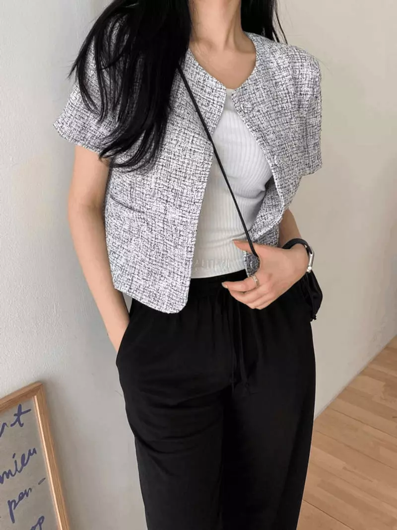 A-Me - Korean Women Fashion - #vintageinspired - Twid Jacket - 8